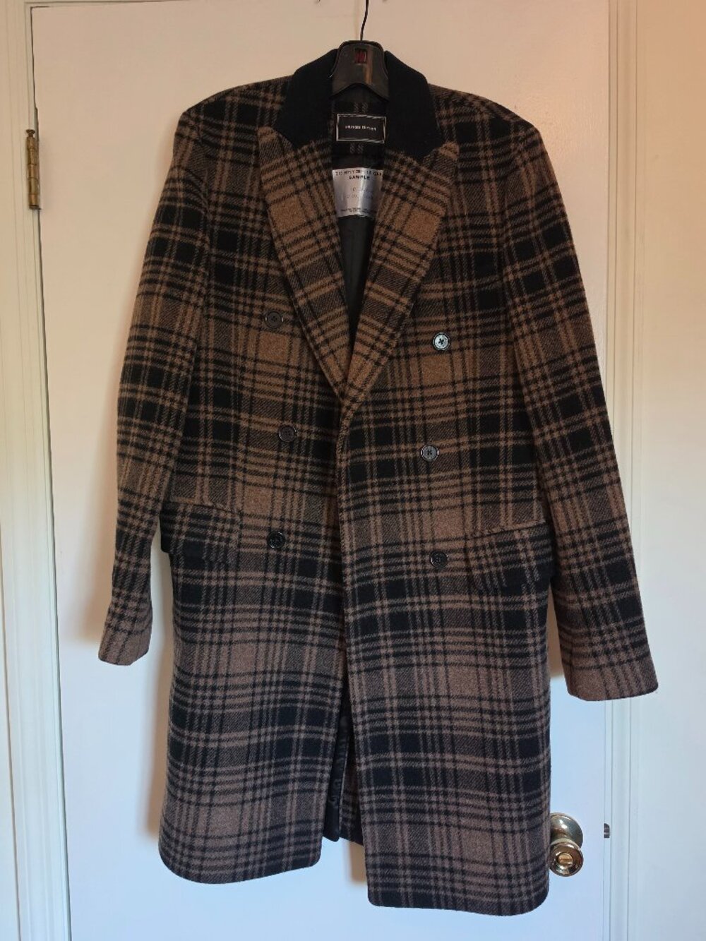 Tommy Hilfiger Hilfiger Edition Fall 2017 PR Sample Plaid Coat M